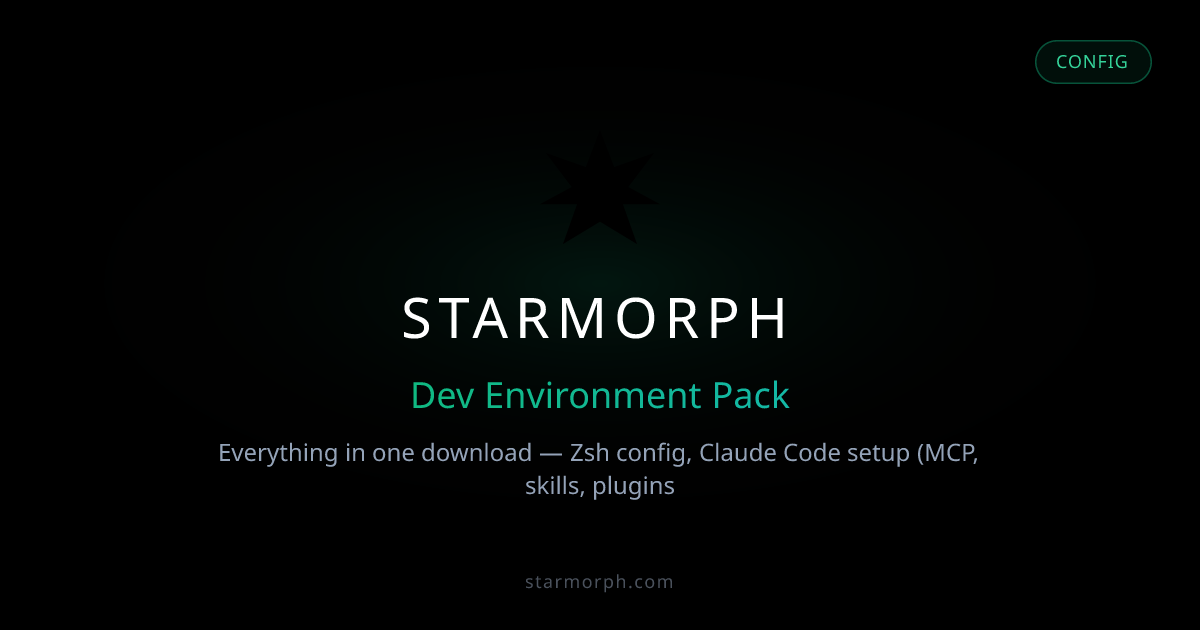 Dev Environment Pack | Starmorph Config | Starmorph